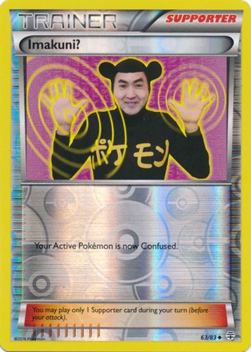 1x Imakuni? - 63/83 - Uncommon - Reverse Holo Lightly Played Pokemon XY-- Genera