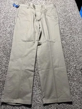 NWT Dockers Original Khakis Men’s 36X30 Brown Flat Front Classic Fit Crease