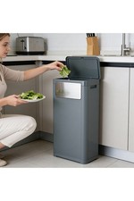 25L/32L Plastic Swing Bin Home Office Kitchen Rubbish Dustbin Paper Food Waste 