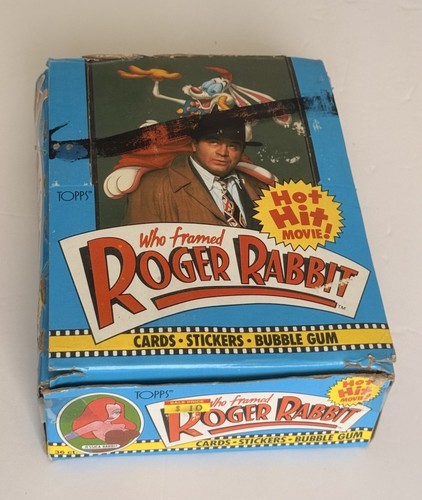 Who Framed Roger Rabbit Complete Box 36 Packs Wax  Topps 1988 Damage Box