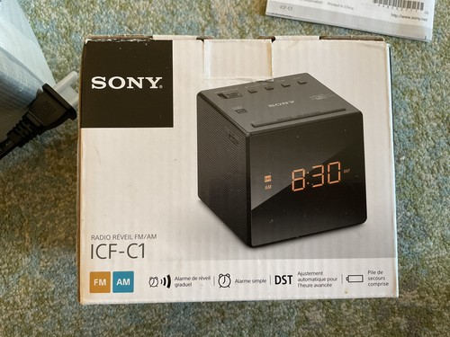Sony AM-FM Alarm Clock Radio (Black) - NEW IN BOX! | eBay