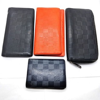 Louis Vuitton Portafoglio Portafoglio Lungo Set 4 Nero Damier Infini 4610345