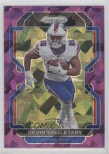 2021 Panini Prizm Purple Ice Prizm 126/225 Devin Singletary #118 11nu