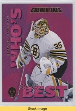 2023 Upper Deck Credentials Who's Best? Goalies Linus Ullmark #WB-LU READ 0qr0