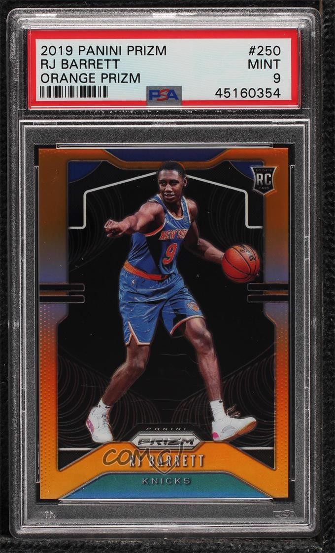 2019-20 Panini Prizm Rookie Orange Prizm 17/49 RJ Barrett #250 PSA 9 MINT 0ff