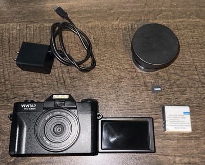 Vivitar ViviCam Compact Digital Camera 56MP 16x Zoom Black w/32GB SD