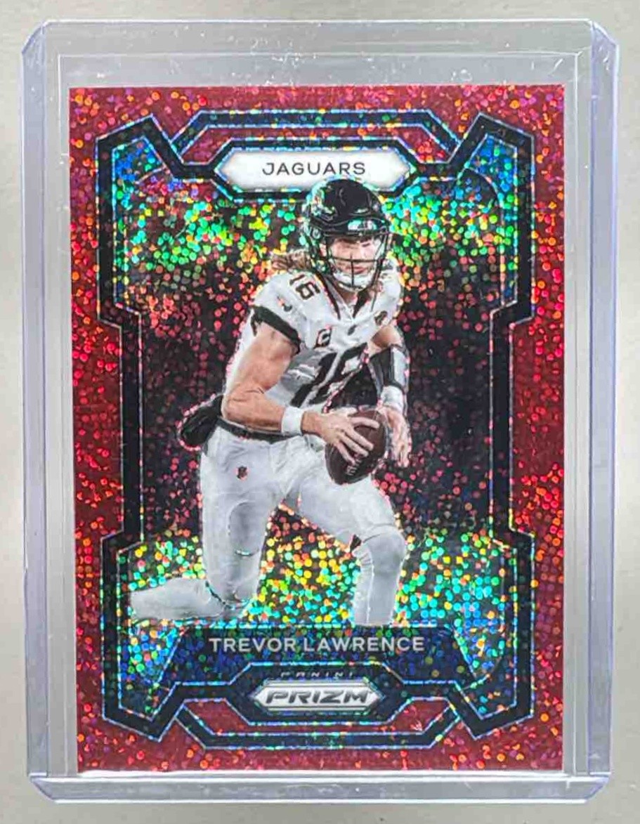 Trevor Lawrence 2023 Panini Prizm #139 Red Sparkle