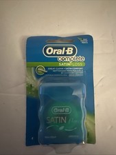 1 NEW ORAL B COMPLETE SATIN FLOSS 54.6 YD MIN...