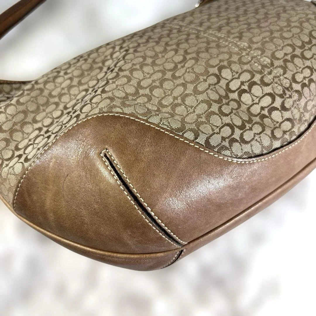 MEDEA Authentic COACH coach one shoulder bag half moon semi circle 6617