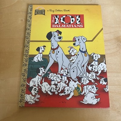 Vintage Disney 101 Dalmatians Big Golden Book Hardcover Golden Books Kids