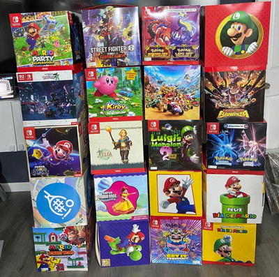 Nintendo Switch Promotional Display Box (12x12) (Mario,Kirby,Dk(Latin American)