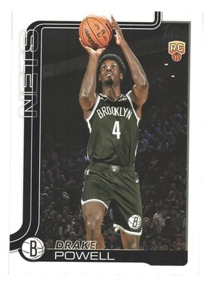 2025-26 Topps NBA Flagship Basketball Brooklyn Nets Drake Powell RC