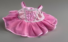Build A Bear Ballet Pink Dress Layered Skirt Outfit Sparkles Bows