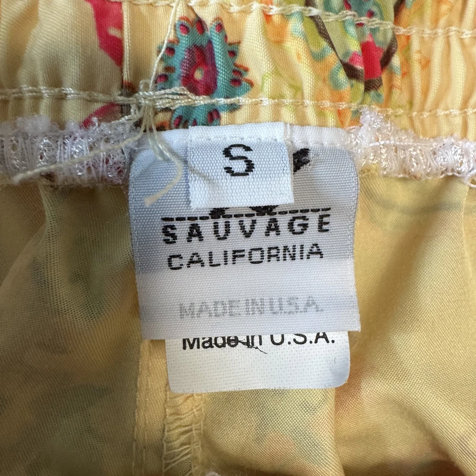 Bañador Sauvage Pantalones Cortos Para Hombres Pequeño Amarillo Cachemira Floral Board Shorts EE. UU. Foto 4 de 4
