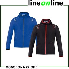 Giacca antivento da lavoro Sparco Wilson impermeabile con cappuccio 100 gr/mq