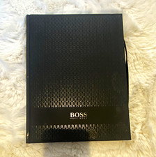 BOSS Black Patterned Notebook / Journal, Modern Style, For Any Room