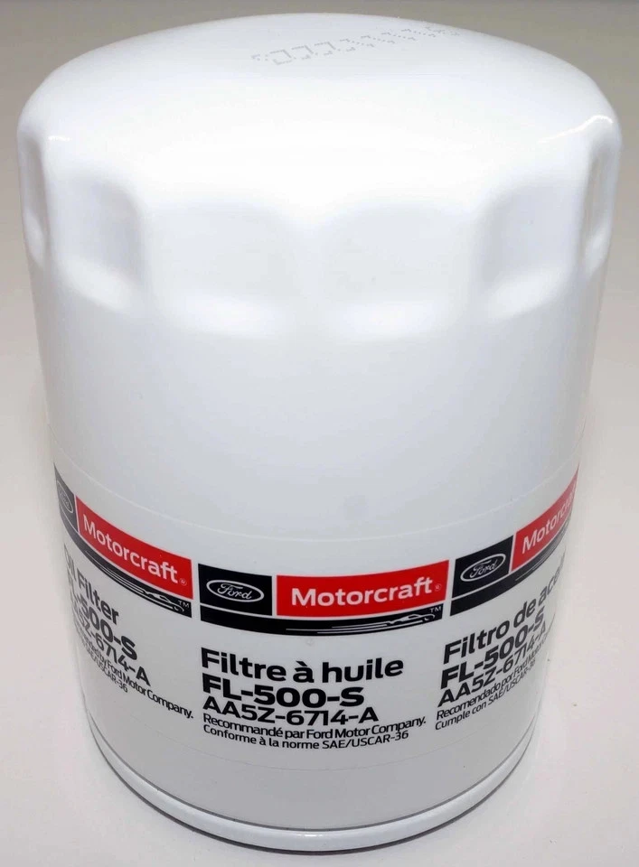 Filtro de aceite de motor compatible Ford Edge AA5Z6714A Motorcraft FL-500-S Foto 2 de 4