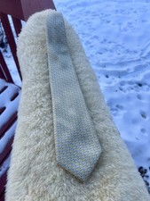 Vineyard Vines Tie Silk Yellow Blue Fish Vineyard Adjust Hand Made USA