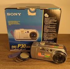 Sony Cybershot DSC-P30 1.3MP Compact Digital Camera Silver Tested