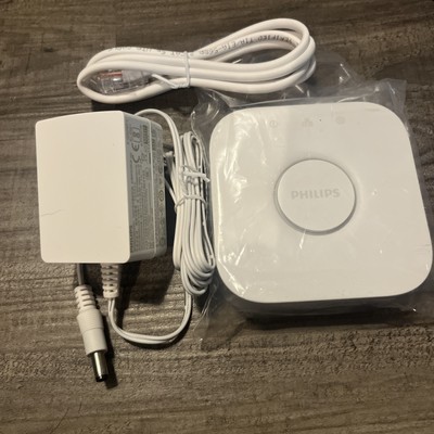 Philips HUE 2nd Generation Bridge 2.1 Hub Power Supply and Network Cable