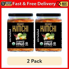  2 Pack Ocean'S Halo Organic Kimchi, Shelf Stable, 16 Oz