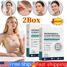 2X Microneedle Clear Patches, 2-in-1 Microneedle Hydrocolloid Patch Blemish Care