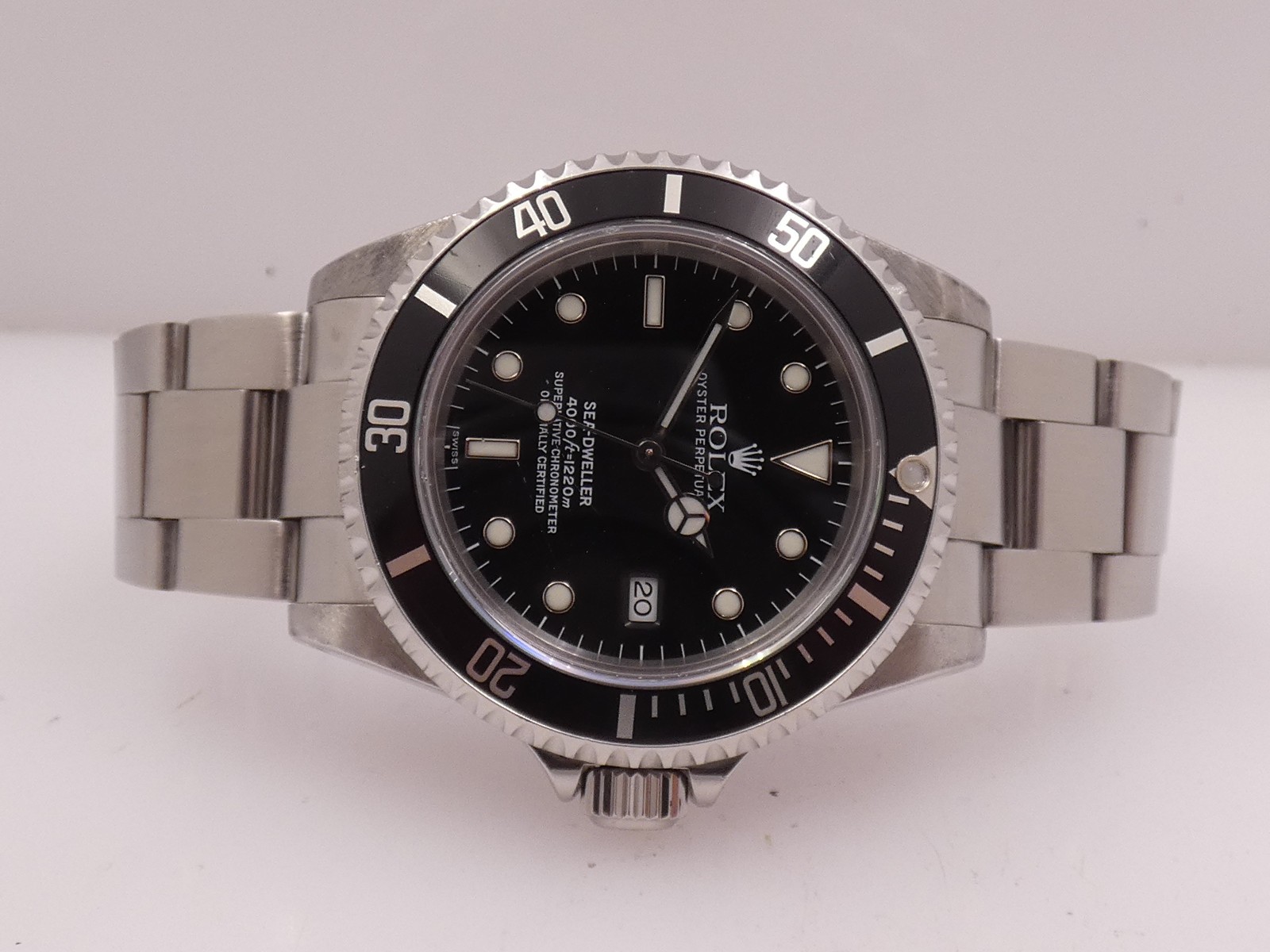 ROLEX SEA-DWELLER 4000 16600 YEAR 1999 JUST SERVICED AUTOMATIC STEEL WATCH image 5
