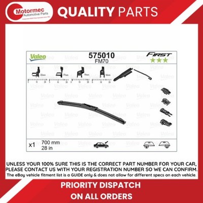 Valeo Wiper Blade 575010 for Transit Custom V362 Bus 12-
