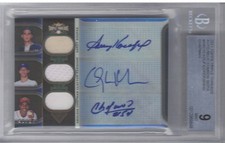 BGS Mint 9 Auto 9 2011 Topps Triple Threads Sandy Koufax Kershaw Auto #'d /27
