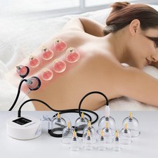 Electric Vacuum Cupping Massage Suction Scraping Cup Fat Burner Massage Cans