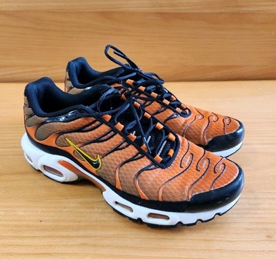 Nike Air Max Plus Safety Orange Black Mens 9.5 Sneakers DM0032-800 TN Tuned Air