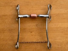 Billy Allen Western Reining Horse Bit ~ Center Copper Roller ~ 5"
