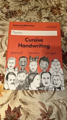 NEW Learning Without Tears Cursive Handwriting Workbook Student Practice Book