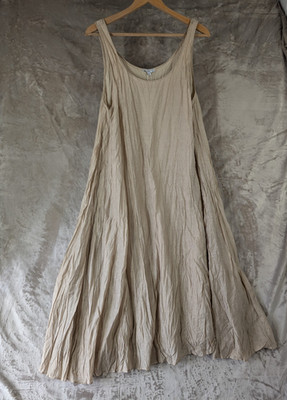 Miss Sparrow London Camel Weste Kleid M Neu Mit Etikett Leinenmischung Sommer Maxi Boh
