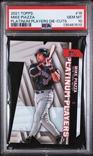 2021 TOPPS PLATINUM PLAYERS DIE-CUTS #18 MIKE PIAZZA PSA 10