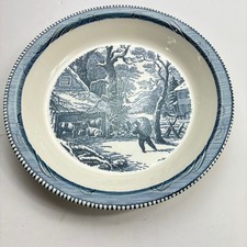ROYAL CHINA by Jeanette Currier and Ives BLUE...