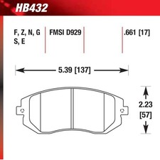 Hawk HB432F.661 Street Performance Pad - HPS Compound