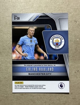 PANINI PRIZM ERLING HAALAND auto 直筆サイン 2024-25 Prizm Premier League Soccer Erling Haaland Manchester