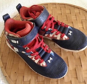 Under Armour BH Harper Size Kid 2Y Cleats USA Red White Blue UA