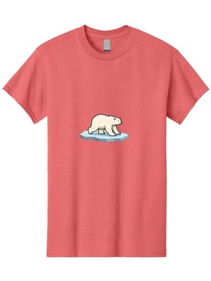 Polar-Bear-On-Iceberg-1 Mens Graphic Tee, 100% Cotton, Casual Summer Wear