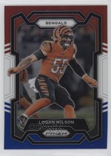 2023 Panini Prizm Red White & Blue Prizm Logan Wilson #60 1lj7