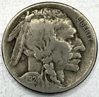 1924-S Buffalo Nickel Very Good Condition Coin Key Date SV097