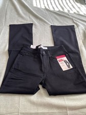 Signature By Levi Strauss Misses Waist Bootcut Jeans Size 6M Black Stretch NEW