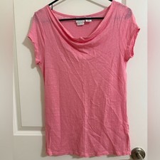 NWOT Halston Heritage Pink Short Sleeve Top