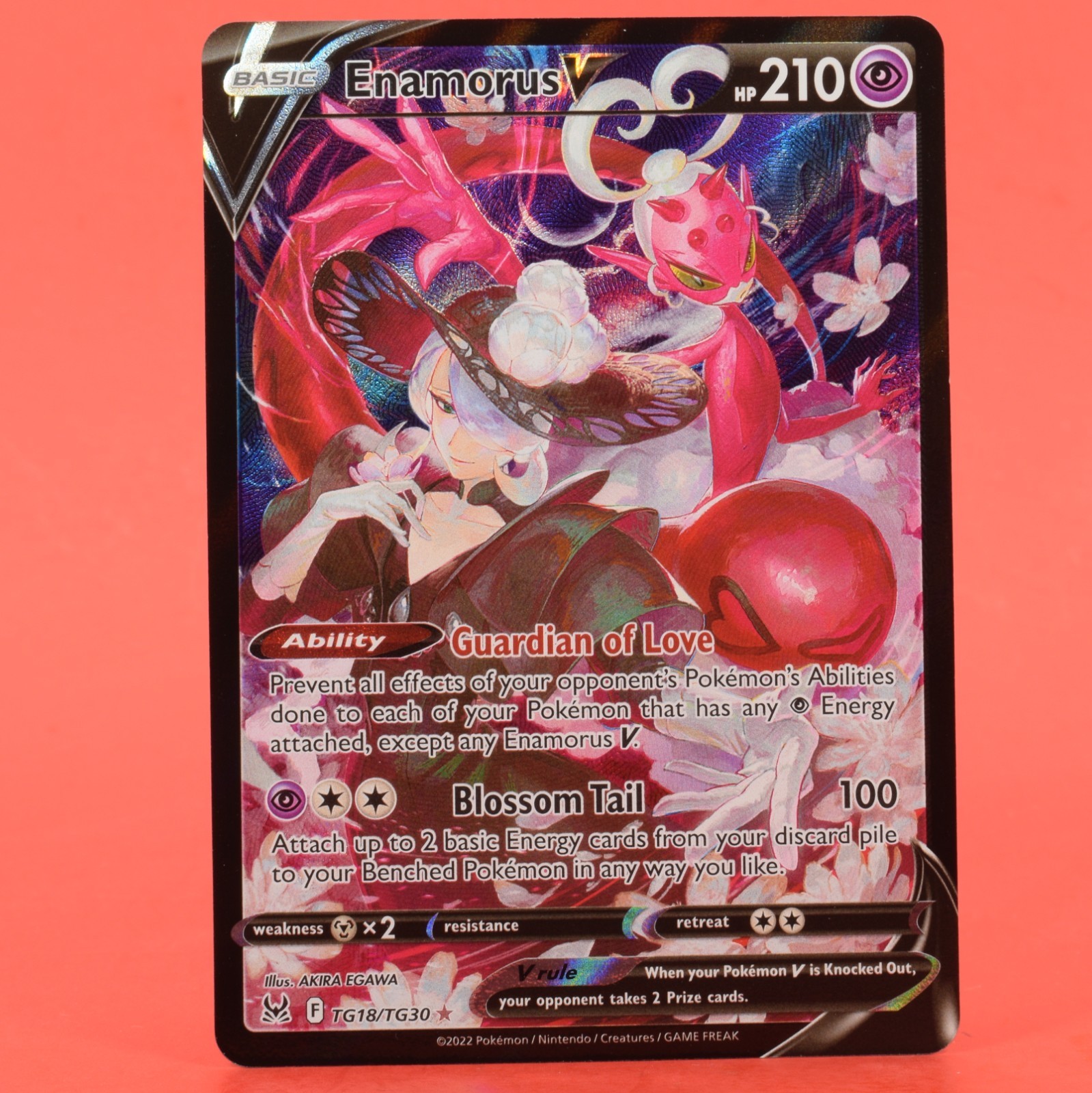 Pokemon English TCG Card Lost Origin Trainer Gallery Enamorus V TG18/TG30