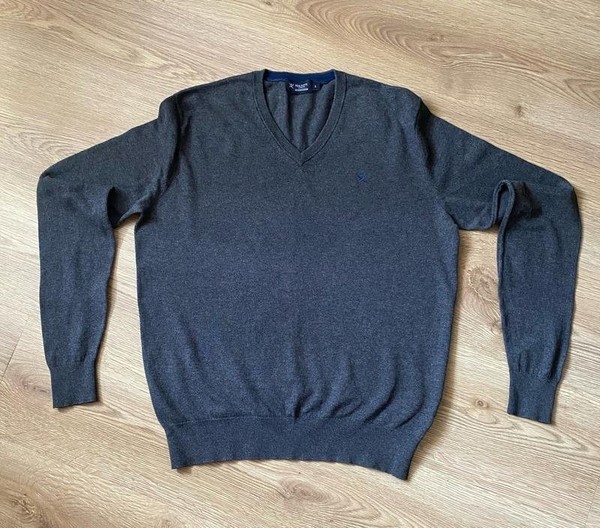 Men Hackett Pullover Grey Cashmere 36 / S / 44