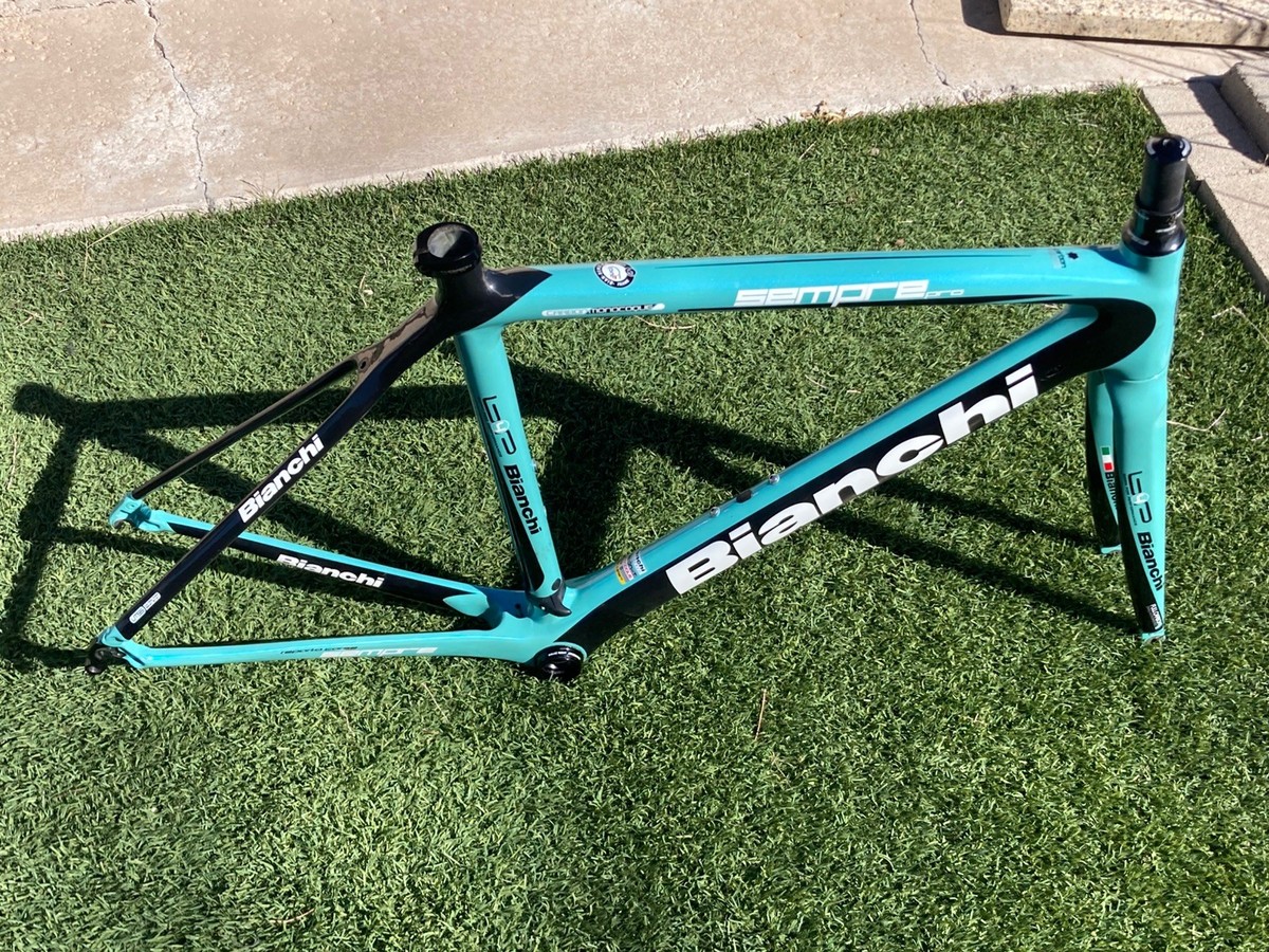 53cm Bianchi Sempre Pro Carbon Rim Brake Road Frameset w/HS and