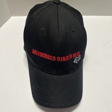 Fox Racing Motocross Starts Here Flexfit Baseball Cap Medium