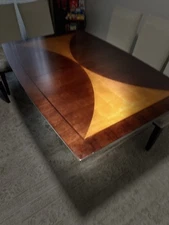 Solid Oak Formal Dining Table Set