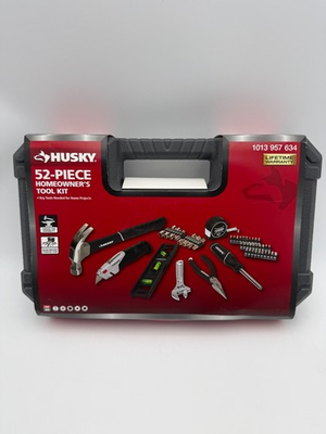 #ad Husky 52 Piece Homeowner#x27;s Tool Kit #1013 957 634 $32.99